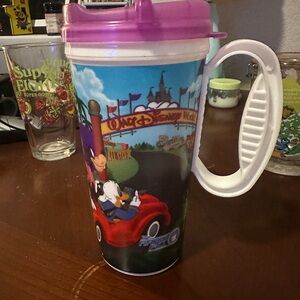 Disney Purple Mug with Large Handle and Theme Park Design